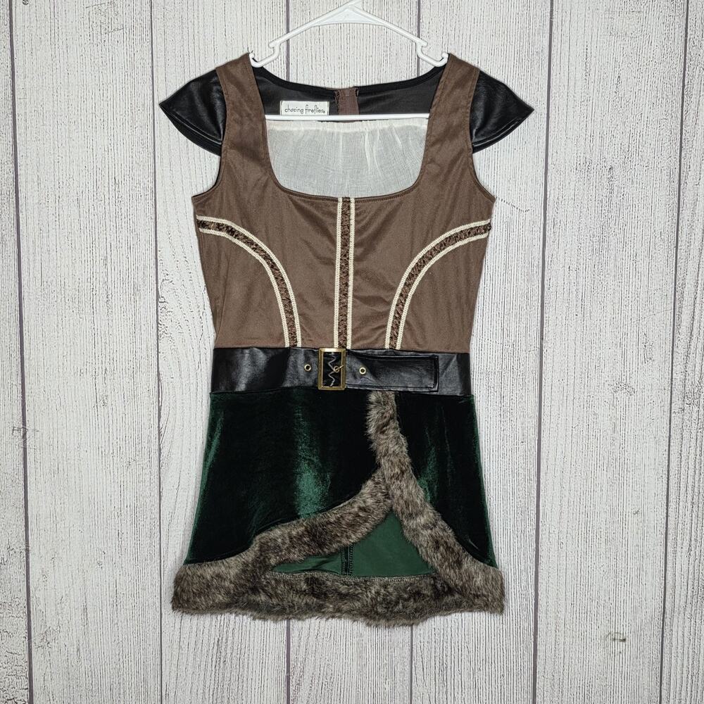 Chasing Fireflies Archer Huntress Costume Tunic Girls 12 Medieval Renaissance